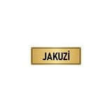 Özarslan Dizayn Departman Kapı İsimliği Jakuzi 5x20 cm Gümüş Renk Metal Yönlendirme Levhası