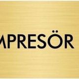 Özarslan Dizayn Departman Kapı İsimliği Kompresör Odası 10x20 cm Altın Renk Metal Yönlendirme Levhası