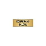 Özarslan Dizayn Departman Kapı İsimliği Konferans Salonu 5x20 cm Altın Renk Metal Yönlendirme Levhası