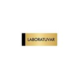 Özarslan Dizayn Departman Kapı İsimliği Laboratuvar 5x20 cm Altın Renk Metal Yönlendirme Levhası