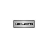Özarslan Dizayn Departman Kapı İsimliği Laboratuvar 7x20 cm Gümüş Renk Metal Yönlendirme Levhası