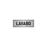 Özarslan Dizayn Departman Kapı İsimliği Lavabo 10x20 cm Gümüş Renk Metal Yönlendirme Levhası