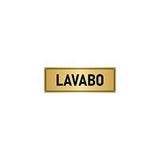 Özarslan Dizayn Departman Kapı İsimliği Lavabo 7x20 cm Altın Renk Metal Yönlendirme Levhası