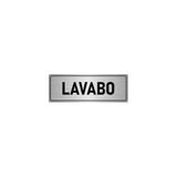 Özarslan Dizayn Departman Kapı İsimliği Lavabo 7x20 cm Gümüş Renk Metal Yönlendirme Levhası