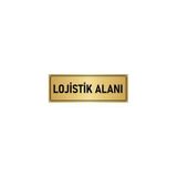 Özarslan Dizayn Departman Kapı İsimliği Lojistik 5x20 cm Altın Renk Metal Yönlendirme Levhası