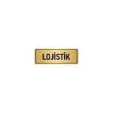 Özarslan Dizayn Departman Kapı İsimliği Lojistik 7x20 cm Altın Renk Metal Yönlendirme Levhası