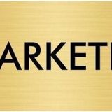 Özarslan Dizayn Departman Kapı İsimliği Marketıng 7x20 cm Altın Renk Metal Yönlendirme Levhası