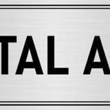 Özarslan Dizayn Departman Kapı İsimliği Metal Atık 10x20 cm Gümüş Renk Metal Yönlendirme Levhası