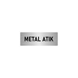 Özarslan Dizayn Departman Kapı İsimliği Metal Atık 7x20 cm Gümüş Renk Metal Yönlendirme Levhası