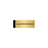 Özarslan Dizayn Departman Kapı İsimliği Muayene Odası 10x20 cm Gümüş Renk Metal Yönlendirme Levhası