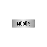 Özarslan Dizayn Departman Kapı İsimliği Müdür Yardımcısı 10x20 cm Gümüş Renk Metal Yönlendirme Levhası