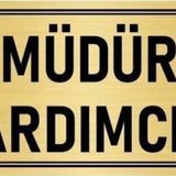 Özarslan Dizayn Departman Kapı İsimliği Müdür Yardımcısı 5x20 cm Altın Renk Metal Yönlendirme Levhası