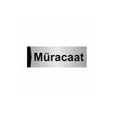 Özarslan Dizayn Departman Kapı İsimliği Müracaat 5x20 cm Gümüş Renk Metal Yönlendirme Levhası