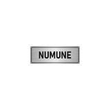 Özarslan Dizayn Departman Kapı İsimliği Numune 10x20 cm Gümüş Renk Metal Yönlendirme Levhası