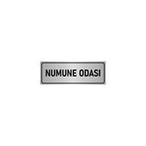 Özarslan Dizayn Departman Kapı İsimliği Numune Odası 10x20 cm Gümüş Renk Metal Yönlendirme Levhası
