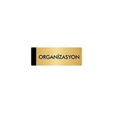 Özarslan Dizayn Departman Kapı İsimliği Organizasyon 10x20 cm Altın Renk Metal Yönlendirme Levhası