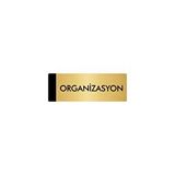 Özarslan Dizayn Departman Kapı İsimliği Organizasyon 5x20 cm Altın Renk Metal Yönlendirme Levhası