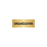 Özarslan Dizayn Departman Kapı İsimliği Organizasyon 7x20 cm Altın Renk Metal Yönlendirme Levhası