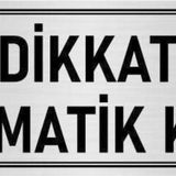 Özarslan Dizayn Departman Kapı İsimliği Otomatik Kapı 5x20 cm Gümüş Renk Metal Yönlendirme Levhası
