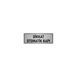 Özarslan Dizayn Departman Kapı İsimliği Otomatik Kapı 7x20 cm Gümüş Renk Metal Yönlendirme Levhası
