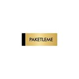 Özarslan Dizayn Departman Kapı İsimliği Paketleme 10x20 cm Altın Renk Metal Yönlendirme Levhası
