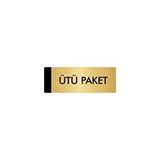 Özarslan Dizayn Departman Kapı İsimliği Paketleme 5x20 cm Altın Renk Metal Yönlendirme Levhası