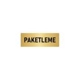 Özarslan Dizayn Departman Kapı İsimliği Paketleme 7x20 cm Altın Renk Metal Yönlendirme Levhası