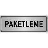 Özarslan Dizayn Departman Kapı İsimliği Paketleme 7x20 cm Gümüş Renk Metal Yönlendirme Levhası