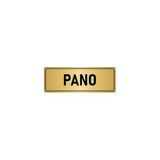 Özarslan Dizayn Departman Kapı İsimliği Pano 10x20 cm Altın Renk Metal Yönlendirme Levhası
