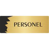 Özarslan Dizayn Departman Kapı İsimliği Personel 10x20 cm Altın Renk Metal Yönlendirme Levhası