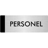 Özarslan Dizayn Departman Kapı İsimliği Personel 5x20 cm Gümüş Renk Metal Yönlendirme Levhası