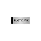 Özarslan Dizayn Departman Kapı İsimliği Plastik Atık 7x20 cm Gümüş Renk Metal Yönlendirme Levhası