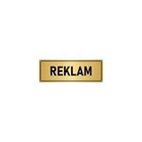 Özarslan Dizayn Departman Kapı İsimliği Reklam 5x20 cm Altın Renk Metal Yönlendirme Levhası