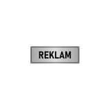 Özarslan Dizayn Departman Kapı İsimliği Reklam 5x20 cm Gümüş Renk Metal Yönlendirme Levhası