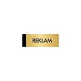 Özarslan Dizayn Departman Kapı İsimliği Reklam 7x20 cm Altın Renk Metal Yönlendirme Levhası