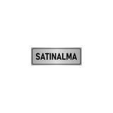 Özarslan Dizayn Departman Kapı İsimliği Satınalma 5x20 cm Gümüş Renk Metal Yönlendirme Levhası