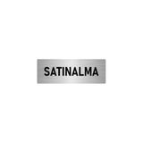 Özarslan Dizayn Departman Kapı İsimliği Satınalma 7x20 cm Gümüş Renk Metal Yönlendirme Levhası