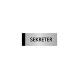Özarslan Dizayn Departman Kapı İsimliği Sekreter 10x20 cm Gümüş Renk Metal Yönlendirme Levhası