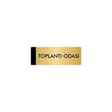 Özarslan Dizayn Departman Kapı İsimliği Toplantı Odası 7x20 cm Altın Renk Metal Yönlendirme Levhası