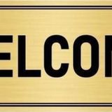 Özarslan Dizayn Departman Kapı İsimliği Welcome 10x20 cm Altın Renk Metal Yönlendirme Levhası