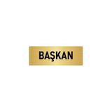 Özarslan Dizayn Departman Kapı İsimliği Yönetim Kurulu Başkanı 5x20 cm Altın Renk Metal Yönlendirme Levhası
