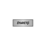 Özarslan Dizayn Departman Kapı İsimliği Ziyaretçi 7x20 cm Gümüş Renk Metal Yönlendirme Levhası