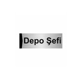 Özarslan Dizayn Depo Şefi 7x20 cm Gümüş Renk Metal Yönlendirme Levhası
