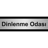 Özarslan Dizayn Dinlenme Odası 10x20 cm Gümüş Renk Metal Yönlendirme Levhası