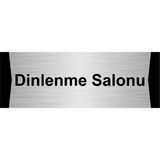 Özarslan Dizayn Dinlenme Salonu 5x20 cm Gümüş Renk Metal Yönlendirme Levhası