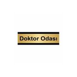 Özarslan Dizayn Doktor Odası 10x20 cm Altın Renk Metal Yönlendirme Levhası