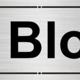 Özarslan Dizayn E Blok 7x20 cm Gümüş Renk Metal Yönlendirme Levhası
