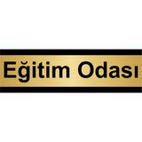 Özarslan Dizayn Eğitim Odası 10x20 cm Altın Renk Metal Yönlendirme Levhası