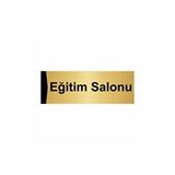 Özarslan Dizayn Eğitim Salonu 7x20 cm Altın Renk Metal Yönlendirme Levhası