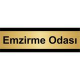 Özarslan Dizayn Emzirme Odası 10x20 cm Altın Renk Metal Yönlendirme Levhası